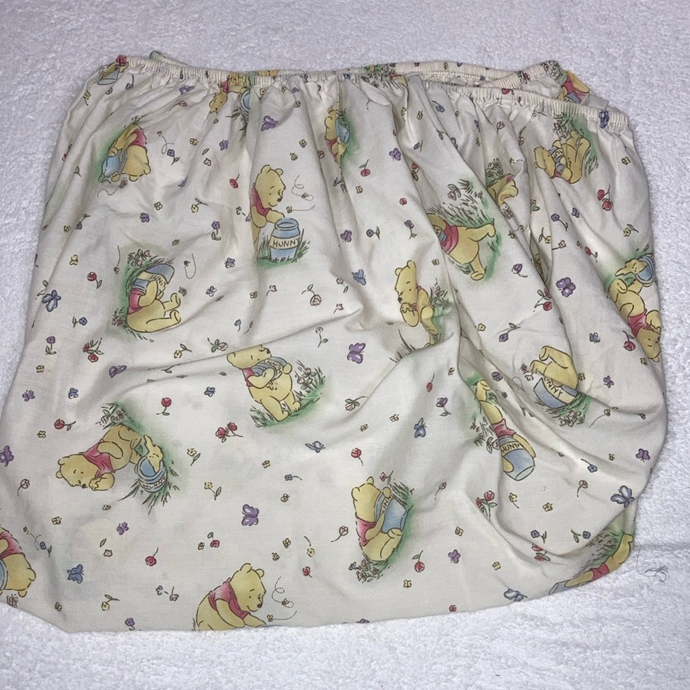 Vintage Classic Pooh Crib Sheet Made in the USA Standard size
